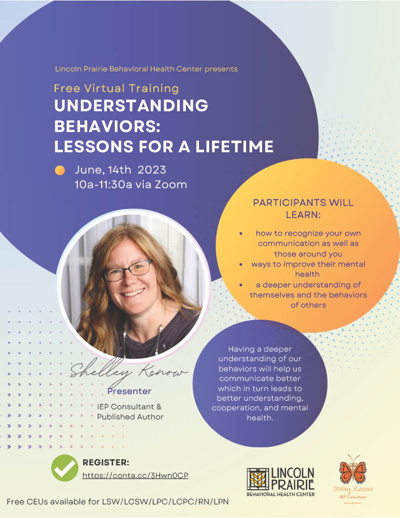 Understanding Behaviors: Lessons for a Lifetime